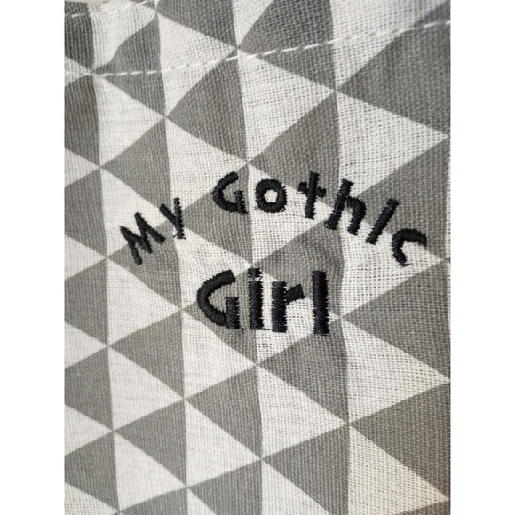 MGG My Gothic Girl Women's Shoulder Canvas Tote Bag Med. Geometric Pattern - Picture 3 of 8